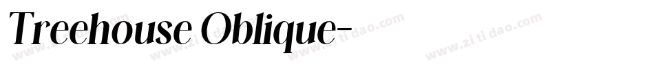 Treehouse Oblique字体转换